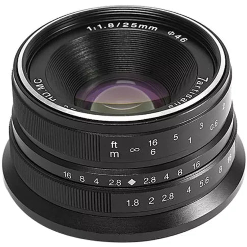 7artisans 25mm f/1.8 Lens for MFT / Black 7artisans 25mm f/1.8 Lens for MFT / Black